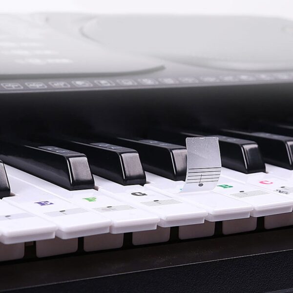 Prozirne odvojive note naljepnica s glazbom naljepnice na klavirskoj klaviri 54 61 ili 88 ključni elektronski klavir 2