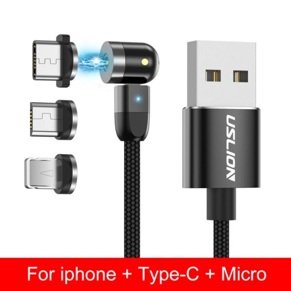USLION Magnetic USB Cable Fast Charging Type C Cable Magnet Charger Micro USB Cable Mobile Phone 9.jpg 640x640 9