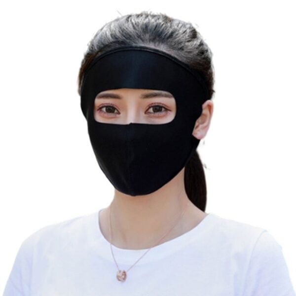 Unisex Summer Ice Silk Thin Sunscreen Full Face Mask UV Protection Breathable Cycling Solid Color Washable 3.jpg 640x640 3