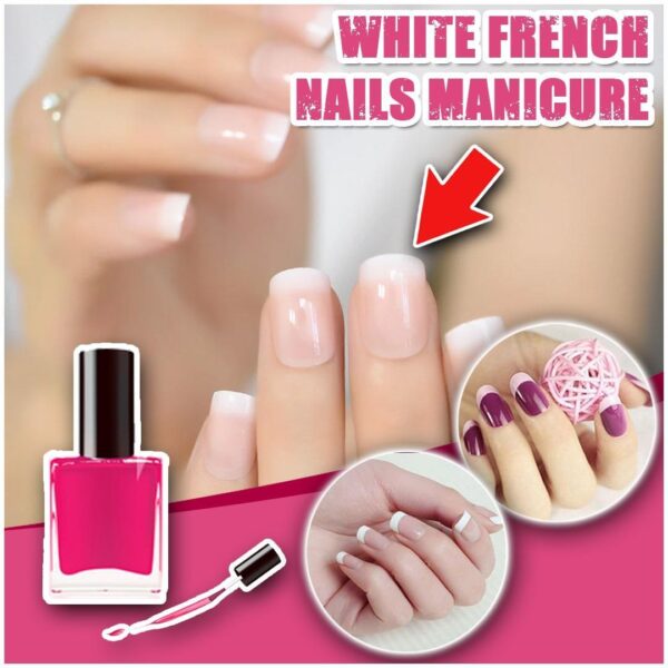 WhiteFrench NailsManicure3