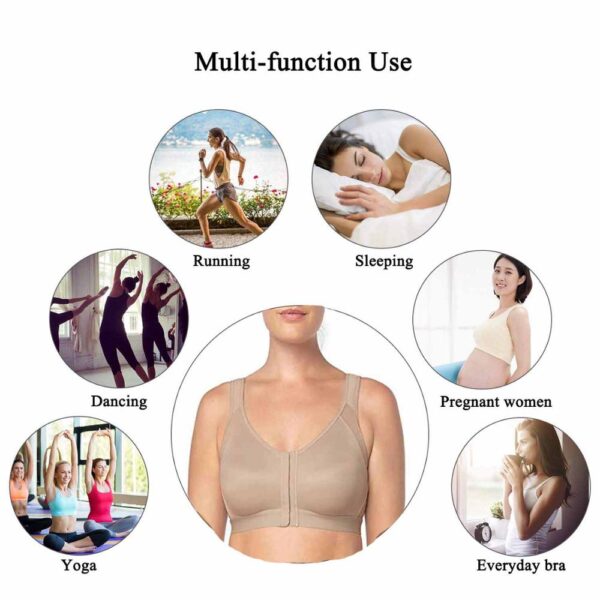 I-Women Posture Corrector Phakamisa phezulu i-Bra X bra Impahla yangaphantsi yeYoga ephefumlayo i-Shockproof Running Sports Support Fitness 1