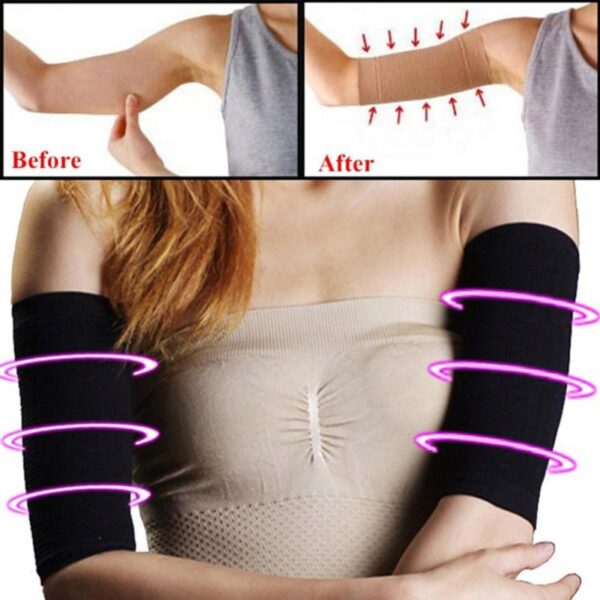 1 Pares nga Slimming Arm Warmers Kababayen-an Pagwala sa Timbang Calories Off Arm Shaper Massager Loss Fat Buster 1