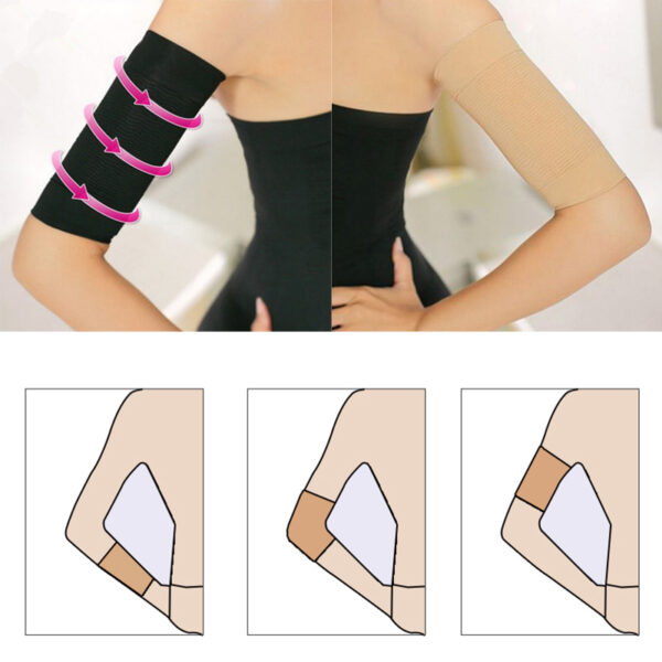 1 Pares nga Slimming Arm Warmers Kababayen-an Pagwala sa Timbang Calories Off Arm Shaper Massager Loss Fat Buster 2