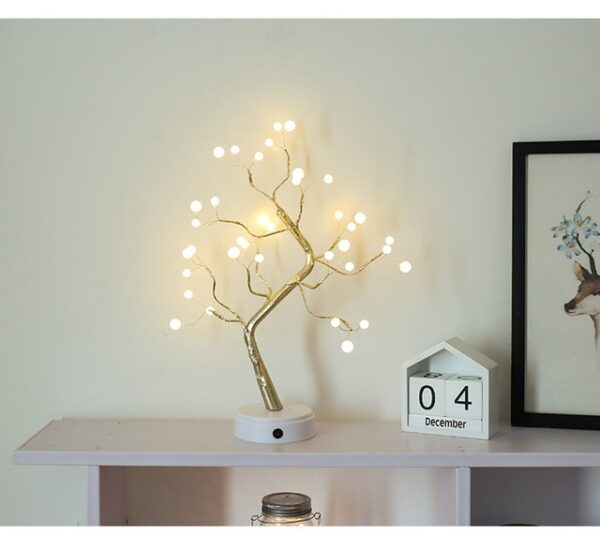 108 LED USB Table Lamp Copper Wire Christmas Fire Tree Night Light Table Lamp Home Desktop 4.jpg 640x640 4