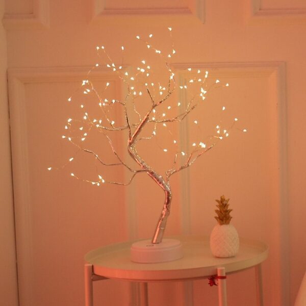 108 LED USB Table Lamp Copper Wire Christmas Fire Tree Night Light Table Lamp Home Desktop 7.jpg 640x640 7