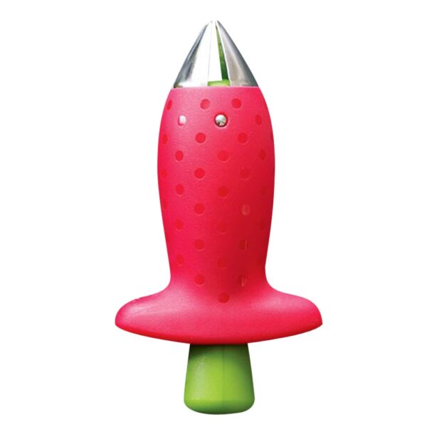 1Pcs Strawberry Huller Fruit Leaf Remover Kitchen Accessories Metal Tomato Stalks Plastic Stem Remover Gadget Kitchen 5