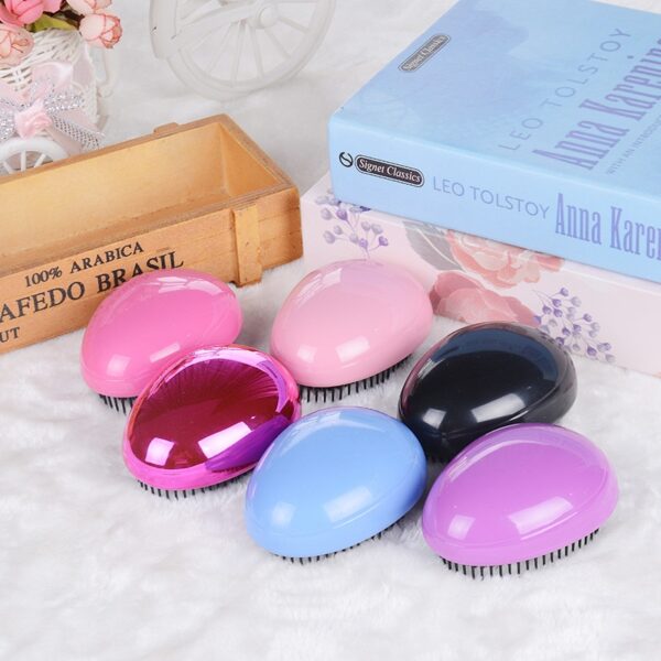 1pc Tangle Hair Brush Egg Shape Hairbrush Anti Static Styling Tools Hair Brushes Detangling Comb Salon 1