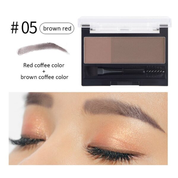 Awọn awọ 2 Eyebrow Imudara Powder Paleti Gigun Oju Oju Oju mabomire Pẹlu Ọpa fẹlẹ Eye Brow 4.jpg 640x640 4