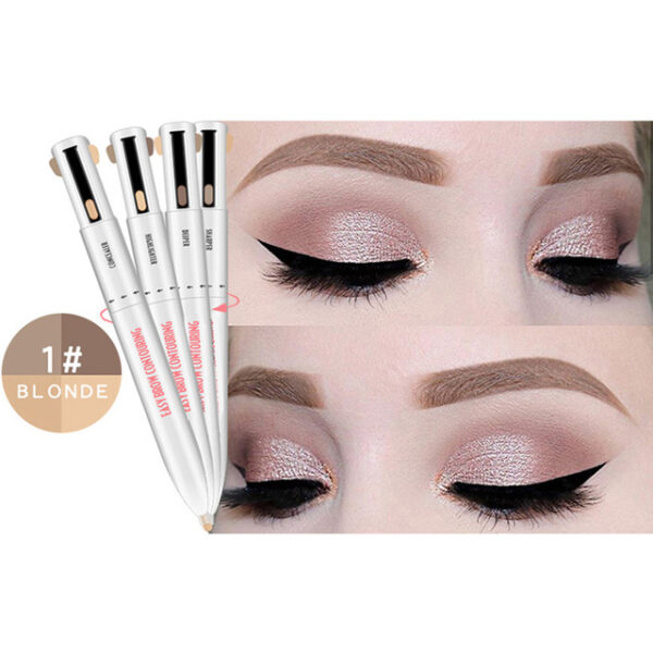 2020 Hot 4 in 1 Easy to Wear Eyebrow Contour Pen Waterproof Defining Highlighting Eye Brow 3.jpg 640x640 3