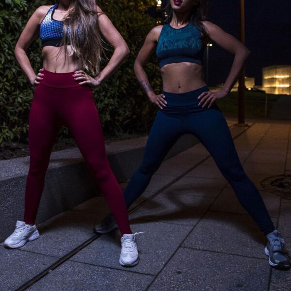 2020 Women High Elastic Fitness Leggings Gym Yoga Pants Slim Running Tights Seamless Sportswear Sports Pants 3