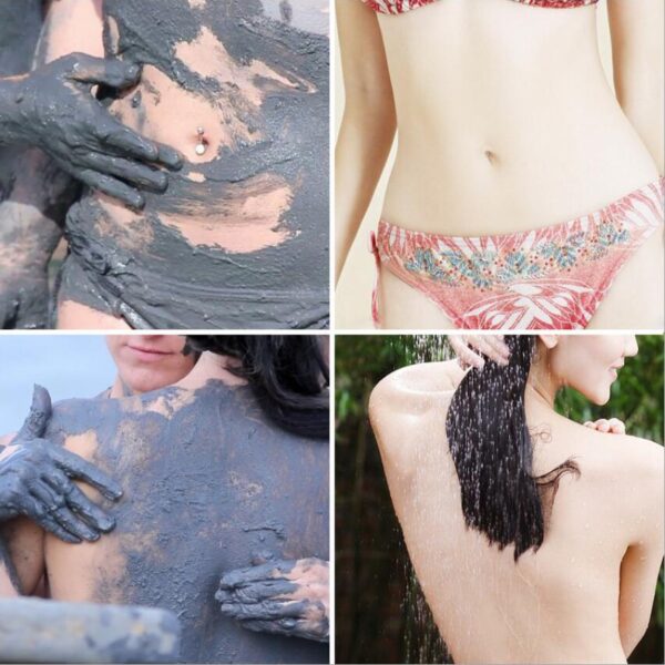 250ml Hot Sale Volcanic Mud Shower Gel Whole Body Wash Fast Whitening Deep Clean Skin Moisturizing 1