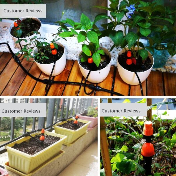 30M Drip irrigat Automatic Gardening System Kits Garden Irrigation Kits yekudiridza Micro Drip Mist Spray 5