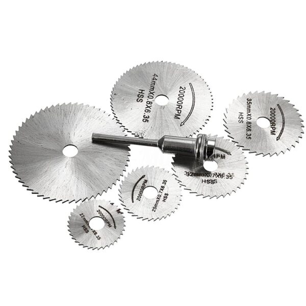 7kom. HSS rotacioni alat za kružne pile za Dremel metalni nož Set električnih alata Rezanje drva 4
