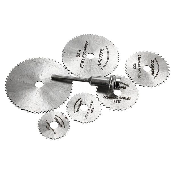 7pcs HSS Circular Saw Blade Rotary Tool For Dremel Metal Cutter Power Tool Set Wood Cutting 4