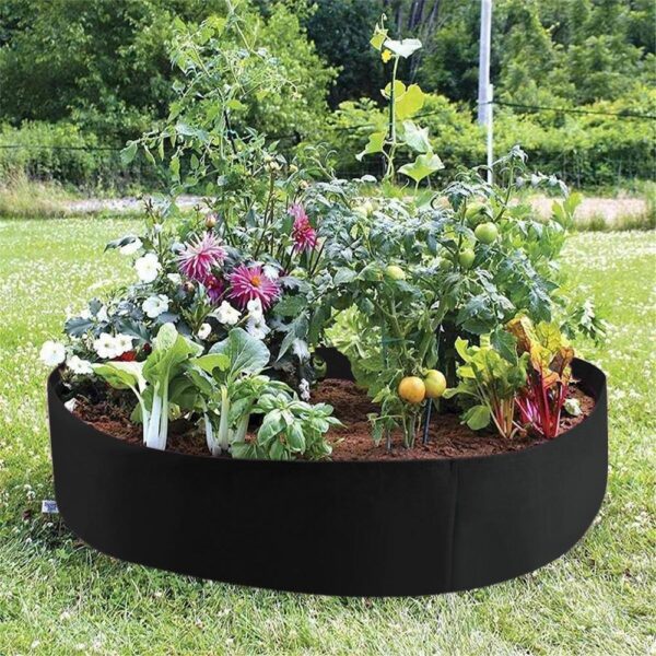 Lit de jardin surélevé en tissu, conteneur de plantation rond de 50 gallons, sacs de culture, Pot de jardinière en tissu feutré respirant