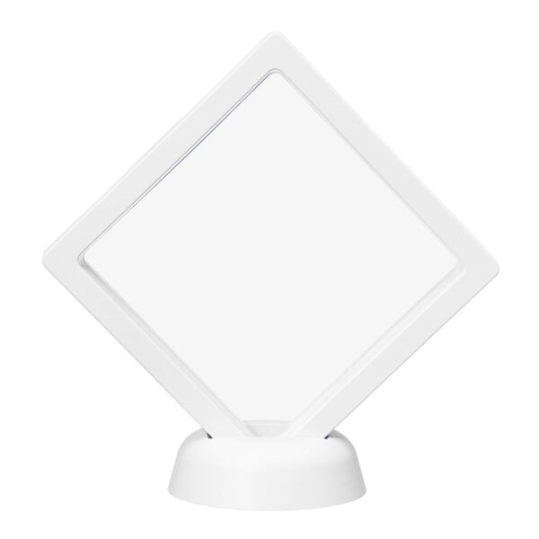 Fashion ABS Cases Displays Square 3D Albums Floating Frame Holder Black White Coin Box Jewelry