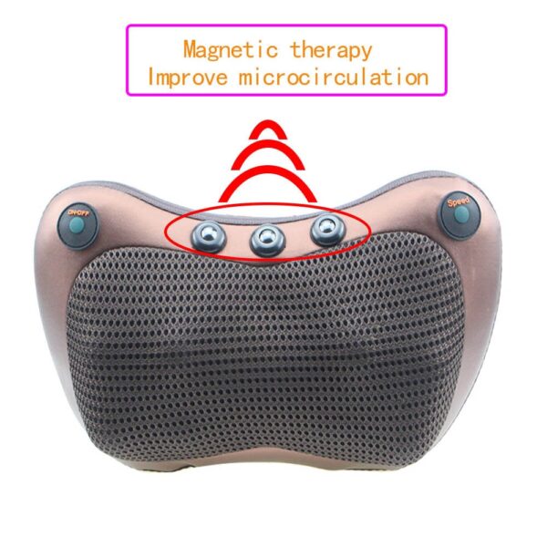 Massage Pillow Electric Neck Massager Multifunctional Shoulder Infrared Heating Magnetic Therapy Massage Relaxation Massageador 5