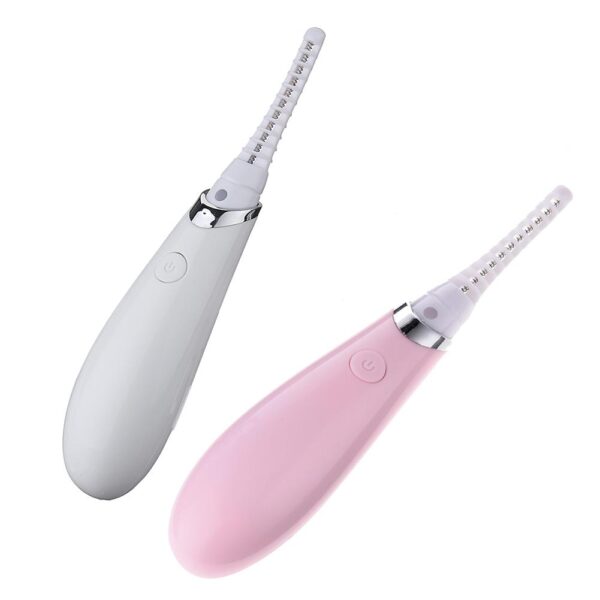 Mini USB Rechargeable Electric Heated Eyelash Curler දිගු කල් පවතින විද්‍යුත් අයන් කිරීම Eyelash Curler Makeup Curling for 2