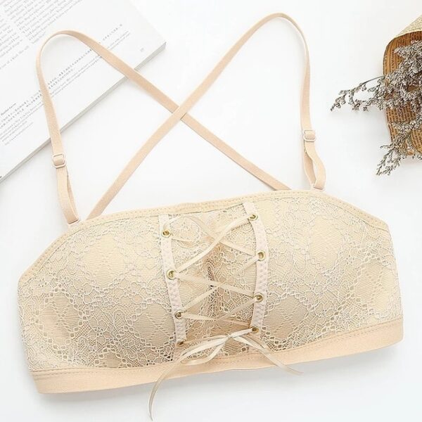 Sexy Women Underwear Lingerie Strapless Bra for Wedding Dress Push Up Lace Invisible Bra Backless