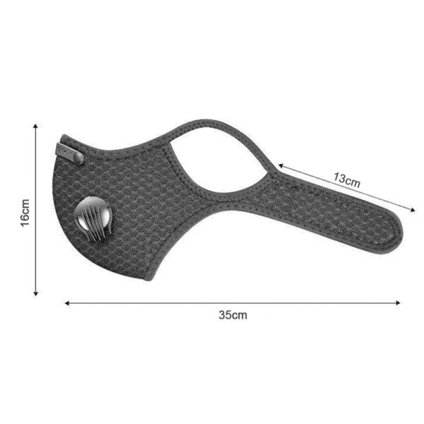 Unisex PM2 5 Mouth Mask with Valve Respirator Washable Reusable Men Women Dustproof Riding Mouth muffle 5