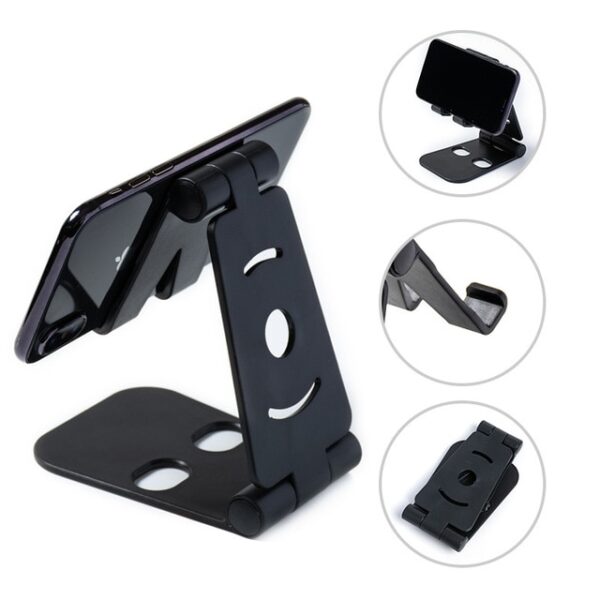 Universal Justerbar Mobiltelefonholder til iPhone Huawei Xiaomi Samsung Plast Telefon Stand Desk Tablet