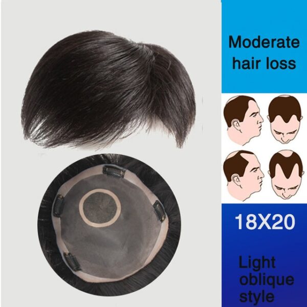 WTB Man Toupee With high temperature silk synthesis Hair Material Hair Hand made Topper Hairpiece Top 3.jpg 640x640 3