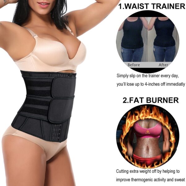 Femei Talie Trainer Corset Slimming Belt Shaper Body Cincher Neopren Sauna Sweat Shapewear Abdominal Fitness Slimming 2