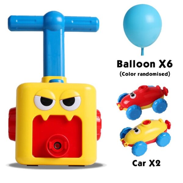 inertia balloon powered car toys aerodynamics inertial energy kids puzzle Early Educational Fun dulaan Mga bata