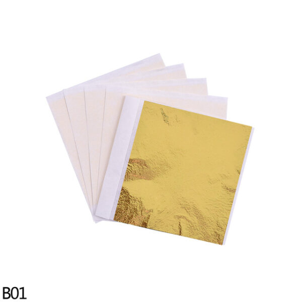 100Pcs 8 8 5cm Rose Gold Silver Foil nga Papel nga Imitasyon nga Copper Leaf Gilding DIY Design Art 5.jpg 640x640 5