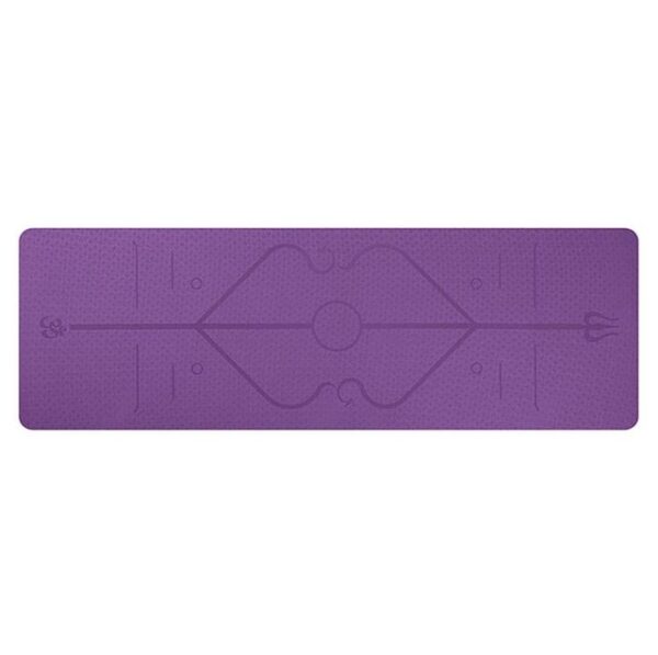 1830 610 6mm TPE Yoga Mat nga adunay Posisyon nga Linya Non Slip Carpet Mat Para sa Nagsugod nga Kalikopan 4.jpg 640x640 4