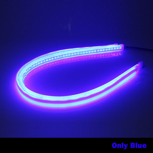 2PCS 60cm Waterproof Flexible Universal Car nga gipangulohan DRL Daytime Running Light Flow Runs Headlight LED Strip 2.jpg 640x640 2