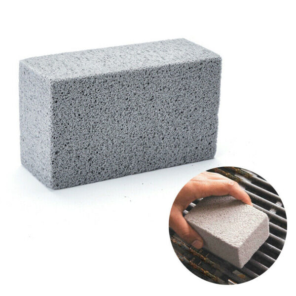 2Pcs BBQ Grill Cleaning Brick Block Barbecue Cleaning Stone BBQ Racks Stains Grease Cleaner BBQ Tools 2