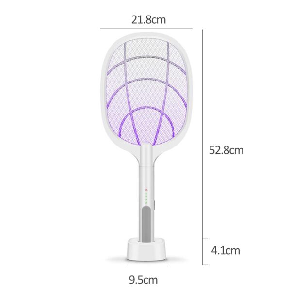 3000V Electric Mosquito Killer With UV Lamp USB 1200mAh Rechargeable Bug Zapper Summer Fly Swatter Trap 2