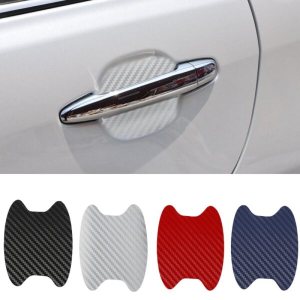 4pcs Car Door Sticker Scratches Resistant Cover Car Handle Protection Film Automotive Car Exterior Decoration Auto 1