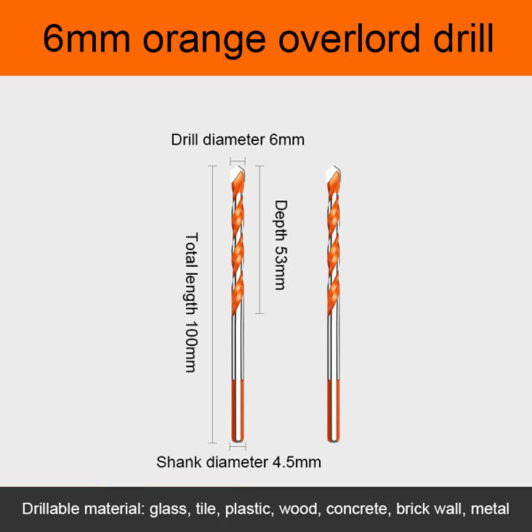 6 8 10 12 မီလီမီတာ အပေါက် စောအတုံးများ 4 Pcs တိုက်တေနီယမ် ဖုံးအုပ်ထားသော Sawtooth Drill Bit Tool 1