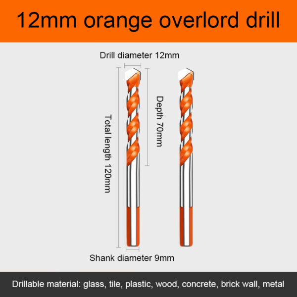 6 8 10 12 မီလီမီတာ အပေါက် စောအတုံးများ 4 Pcs တိုက်တေနီယမ် ဖုံးအုပ်ထားသော Sawtooth Drill Bit Tool 4