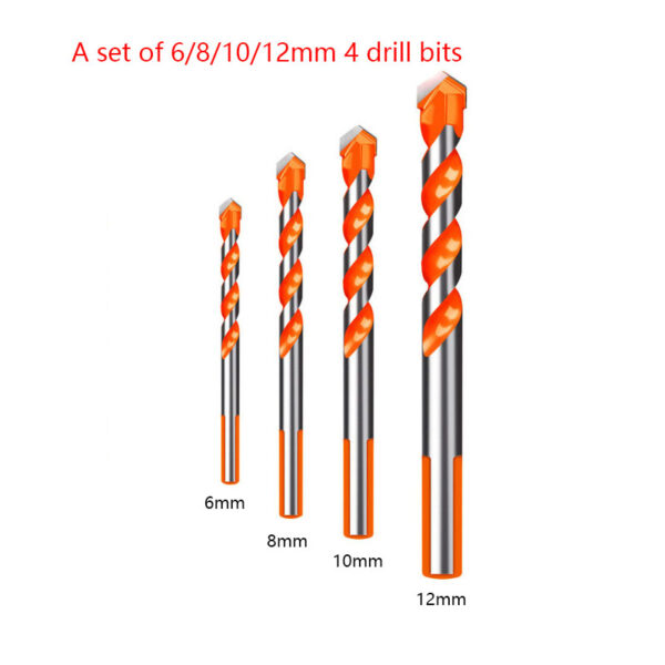 6 8 10 12mm Hole Saw Drill Bits 4 Pcs Titanium Coated Sawtooth Drill Bit Tool 5