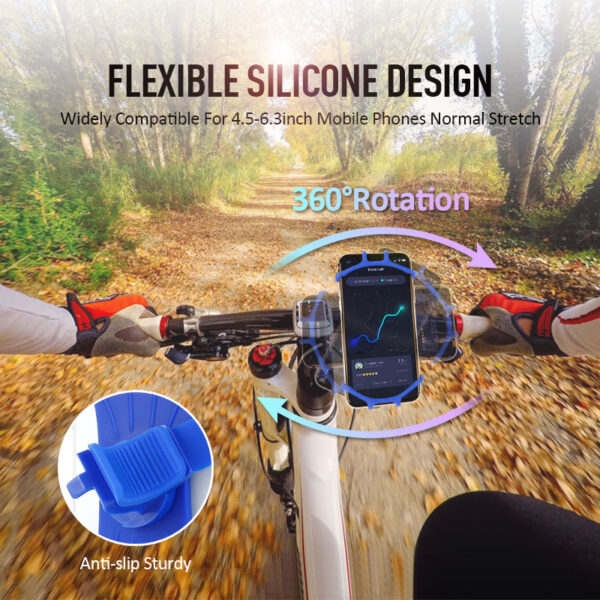 Soporte para teléfono de bicicleta para iPhone 7 XS Max para Xiaomi 9 Soporte universal para teléfono móvil para motocicleta 5