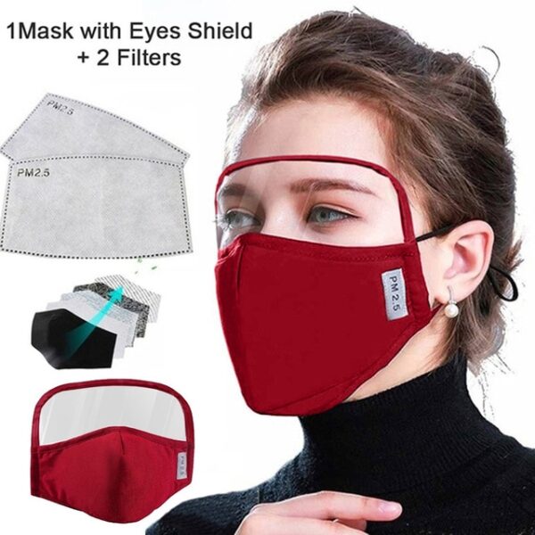 Cotton Dustproof Outdoor Face Protective Face Mask nga adunay Panagang sa Mata 2 Mga Pagsala Mga costume sa Cosplay Accessories masque 2.jpg 640x640 2