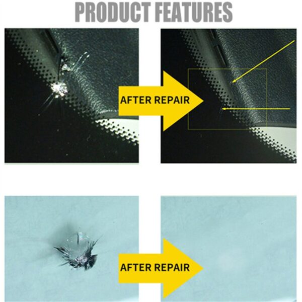 DIY Car Window Glass Scratch Crack Fix Tool Windshield Repair kit Ang windscreen restoration set alang sa Front 2