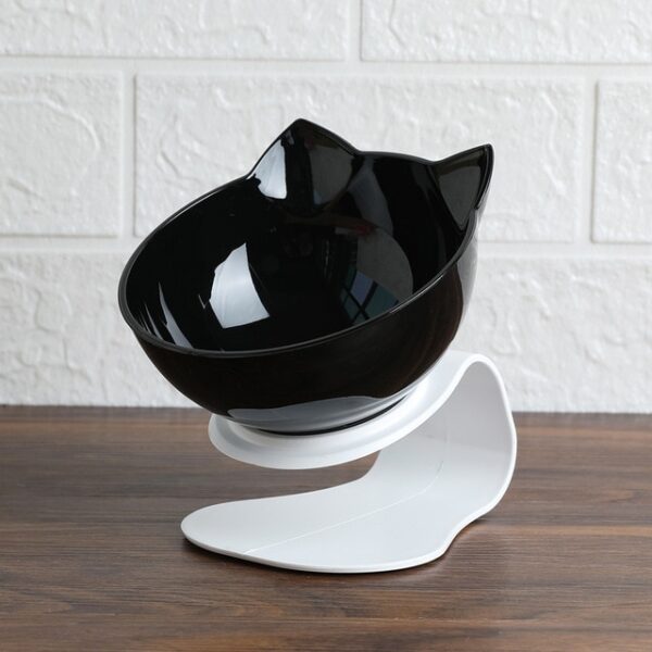 Explosive Cat Double Bowl Cat Bowl Dog Bowl Transparent AS Material Non slip Food Bowl With 1.jpg 640x640 1