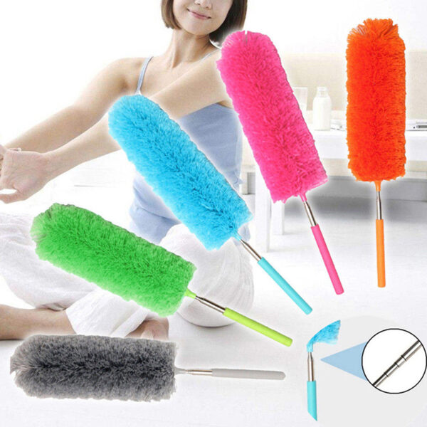 Fashion Fiber stainless Steel Mini Dust Mites Electrostatic Magic Mites Window Furniture Collector Brush Household Cleaning