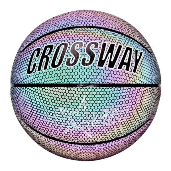 Luminous Basketball Sport Syntetyczny kort Spersonalizowana podłoga cementowa Holograficzna koszykówka Prezent urodzinowy Świecąca koszykówka 1.jpg 640x640 1