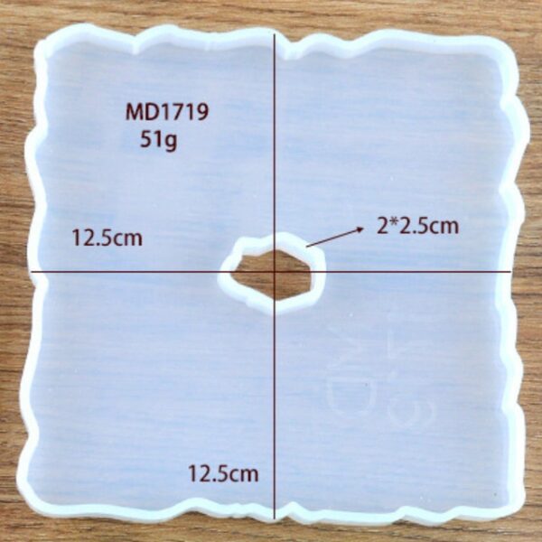 Nuova fetta di agata Stampo in silicone Stampo di cristallo Crea il tuo sottobicchiere Rifornimenti d'arte in resina Sottobicchiere trasparente 1.jpg 640x640 1