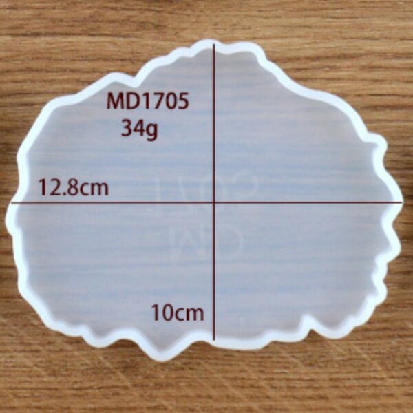 Nuova fetta di agata Stampo in silicone Stampo di cristallo Crea il tuo sottobicchiere Rifornimenti d'arte in resina Sottobicchiere trasparente 3.jpg 640x640 3