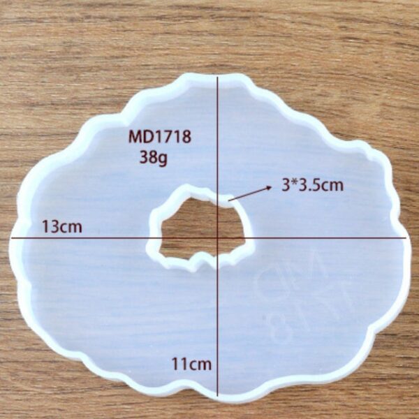 Nuwe Agaat Sny Silicone Mould Kristal Mould Maak u eie Coaster hars kunsbenodigdhede helder