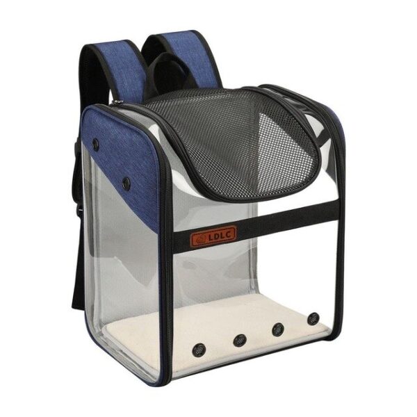 Pet Dog Backpack Cat Carrier Outdoor PVC Breathable Space Travel Bag Foldable Cat Transporter Shoulder With 2.jpg 640x640 2