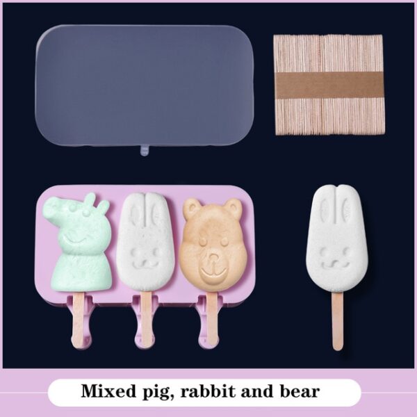 Silicone Ice Cream Mould Magamit Pag-usab Ice Cubes Tray Freeze Popsicle Mold Dekorasyon sa Pasko DIY Ice Cream 5.jpg 640x640 5