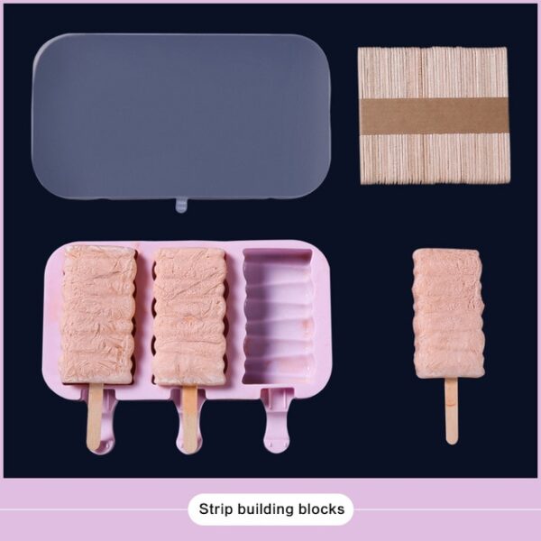 Silicone Ice Cream Mold Reusable Ice Cubes Tray Freeze Popsicle Mold Christmas Decor DIY Ice