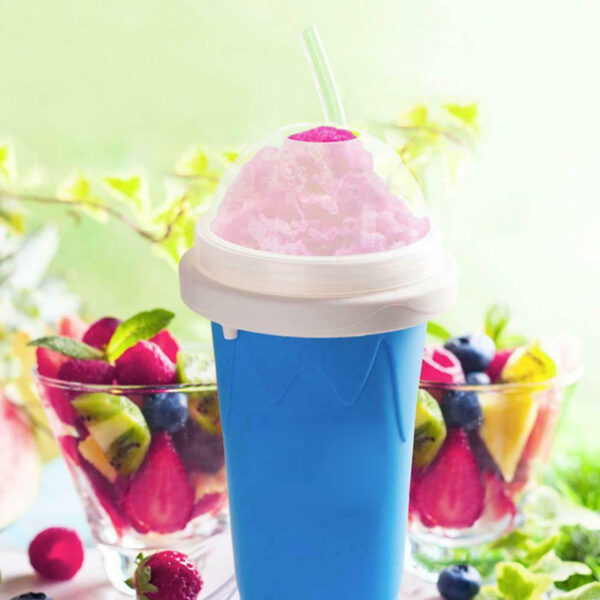 Slushy Ice Cream Maker Squeeze Peasy Slush Quick Cooling Cup Milkshake Bottles ds99 4